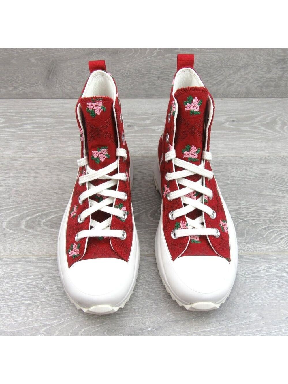 Converse Run Star Hike Platform Rose Cross Stitch Women's Size 8 NEW - Picture 6 of 16